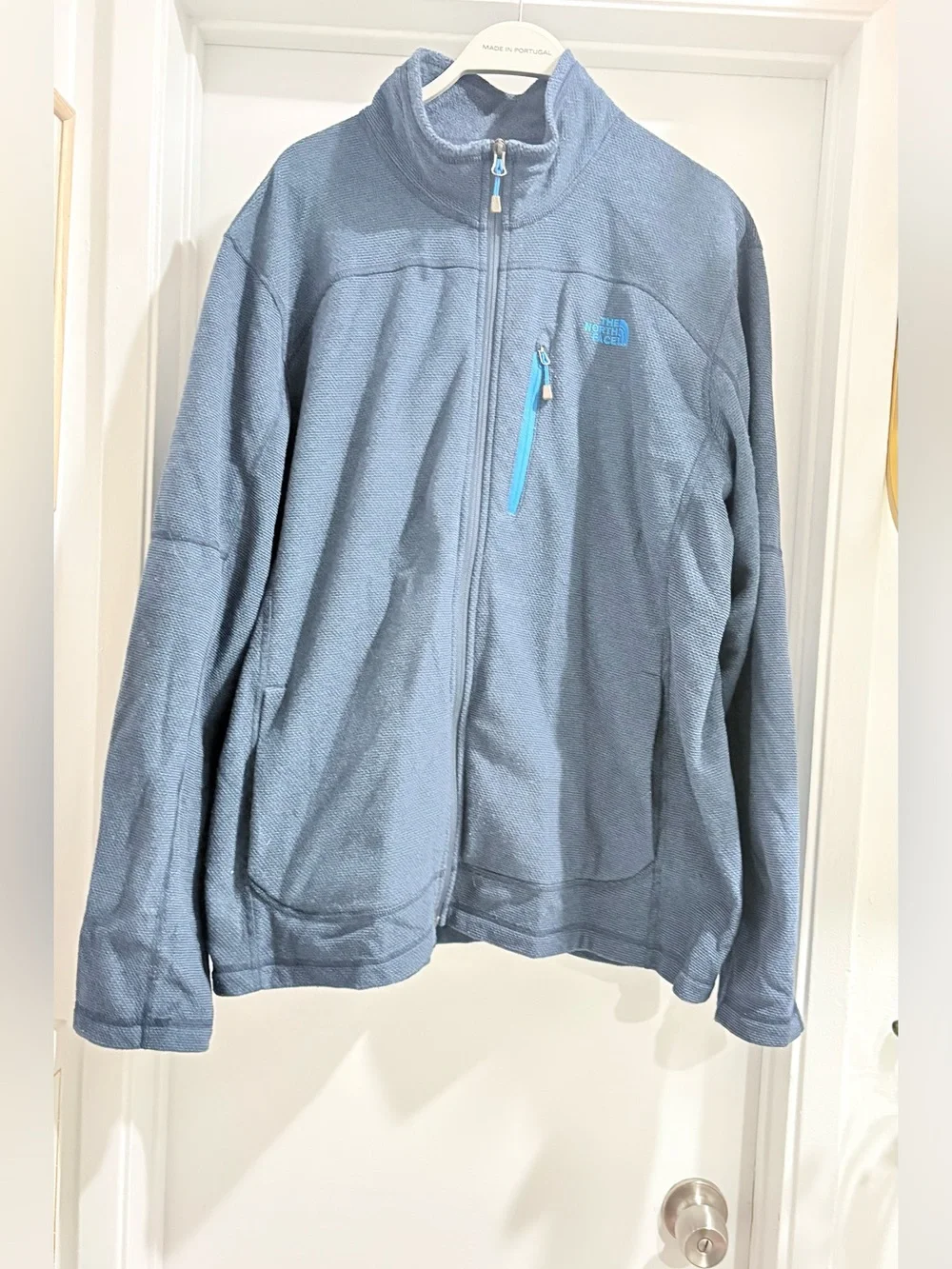 The North Face Light Blue Full-Zip Fleece Jacket